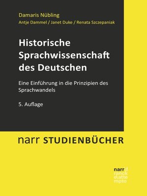 cover image of Historische Sprachwissenschaft des Deutschen